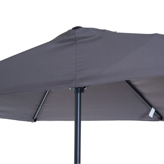 4goodz Halfronde aluminium muurpparasol met zwengel - - Image 2