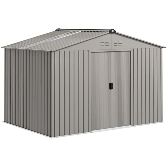 4goodz Tuinschuur metaal met bodemframe 277x195x192 cm - - Image 1