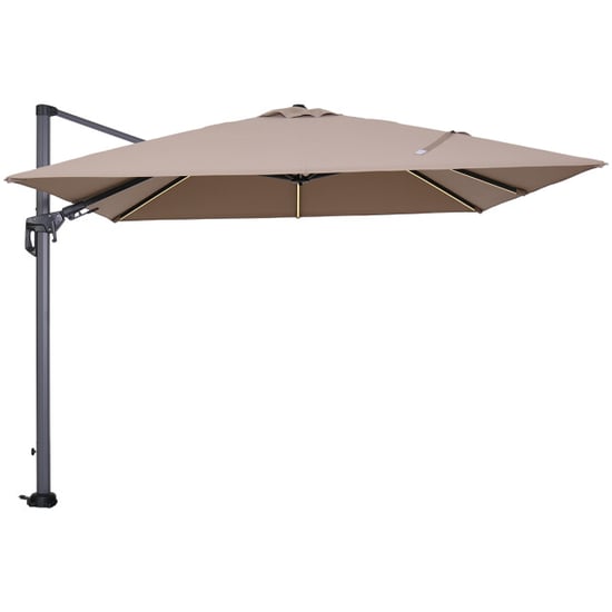 Garden Impressions Hawaii lumen parasol 300x300 cm taupe - Image 1