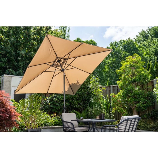 Garden Impressions Lotus parasol 250x250 cm carbon black - - Image 3