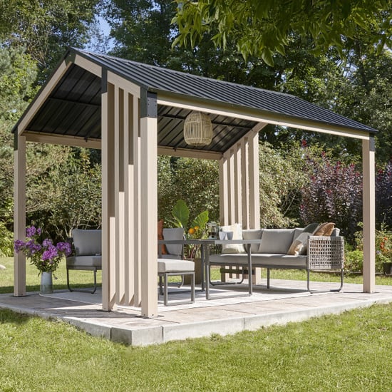 Sojag Lito 1012 paviljoen van aluminium 3x3,7 m houtlook - Image 3