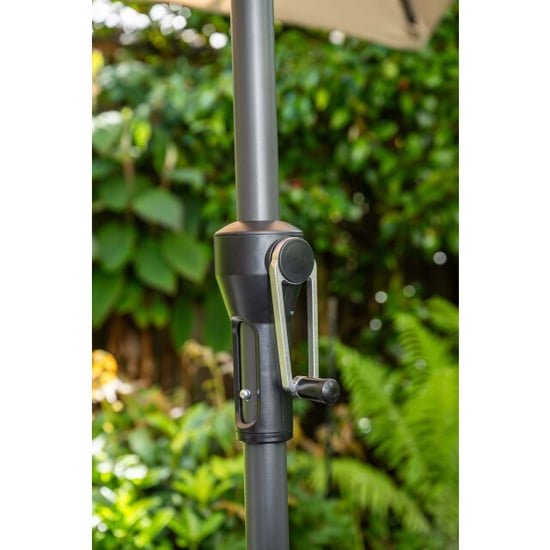 Garden Impressions Lotus parasol 250x250 cm carbon black - - Image 4