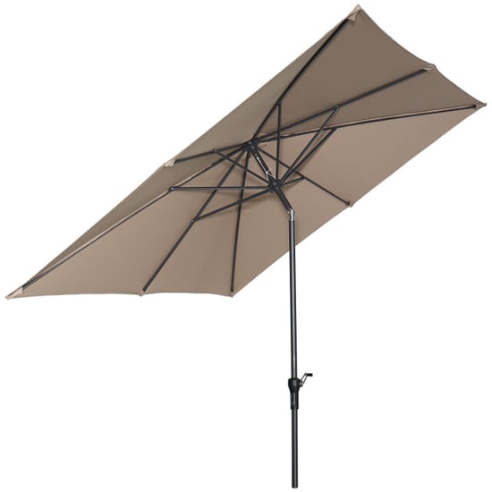 Garden Impressions Lotus parasol 250x250 cm carbon black - - Image 5