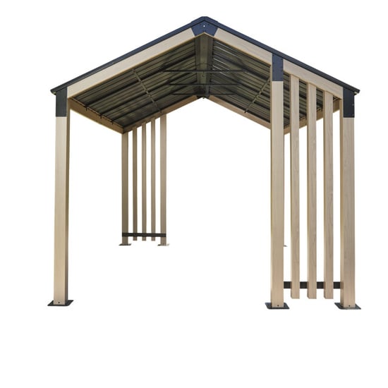 Sojag Lito 1012 paviljoen van aluminium 3x3,7 m houtlook - Image 5