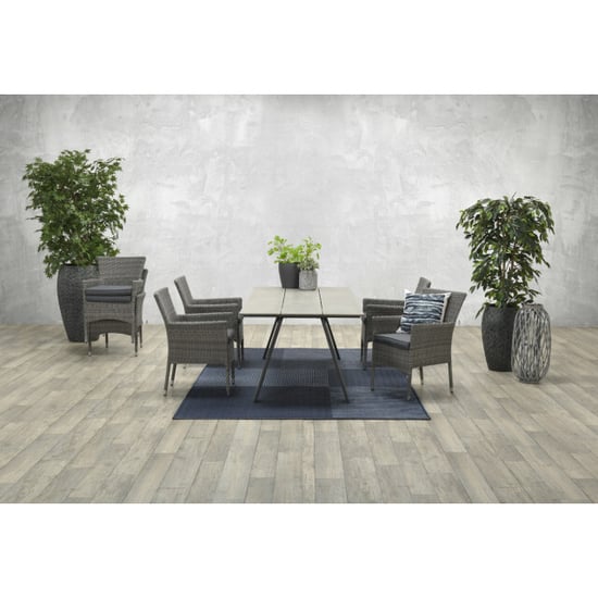 Garden Impressions Nicosia stapelbare fauteuil organic grey antraciet - Image 5