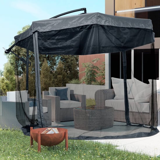 4goodz Zweefparasol met klamboe insectennet- diameter 3 mtr - - Image 6