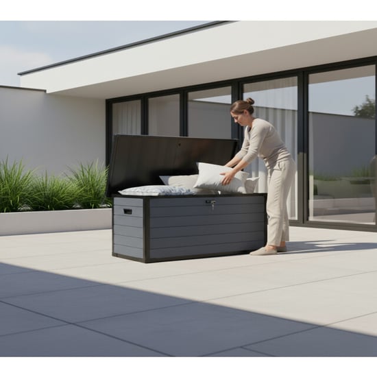 Westmann Silva kunststof opbergbox xxl voor in de tuin 570 liter - Image 4