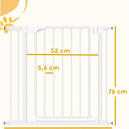 4goodz Hondenhekje klemmontage 76–82 cm breed zonder boren - - Image 4