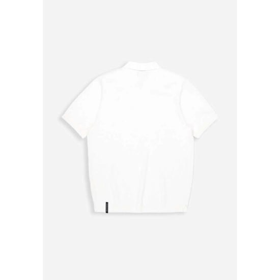 Butcher of Blue Boucle knit polo titan white - Image 5