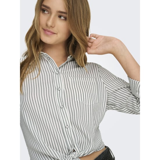 Only onllecey ls knot shirt noos wvn 15195910 dark green - Image 5