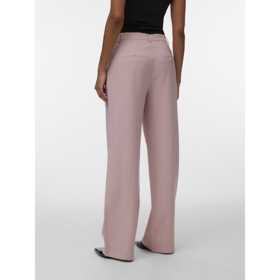 Vero Moda vmcassidy mw wide pant noos 10334507 bleached mauve - Image 3