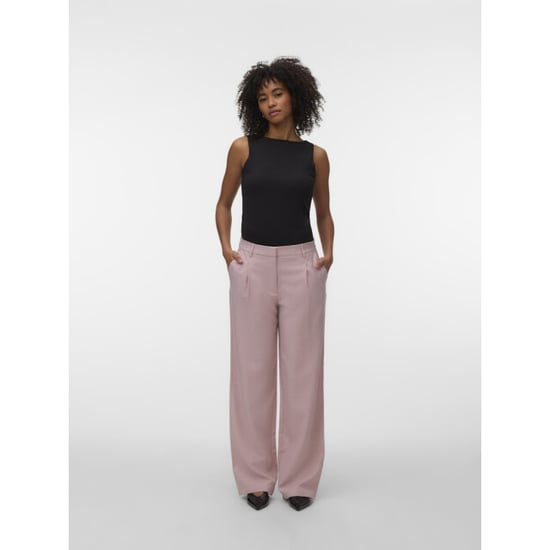 Vero Moda vmcassidy mw wide pant noos 10334507 bleached mauve - Image 6