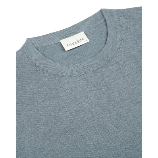 Profuomo T-shirt denim - Image 2