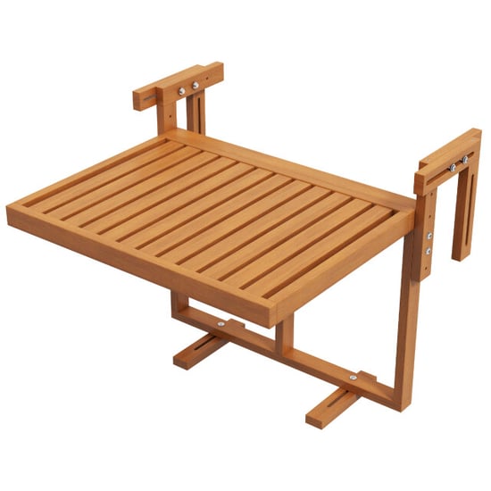 4goodz Outsunny balkonklaptafel voor balustrade, verstelbare hangtafel - Image 1