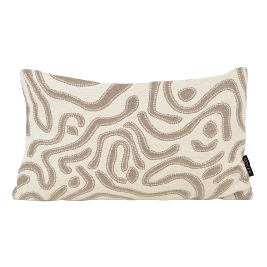 NOVÉE Chenille flow crème kussenhoes | | velvet/polyester - Image 1