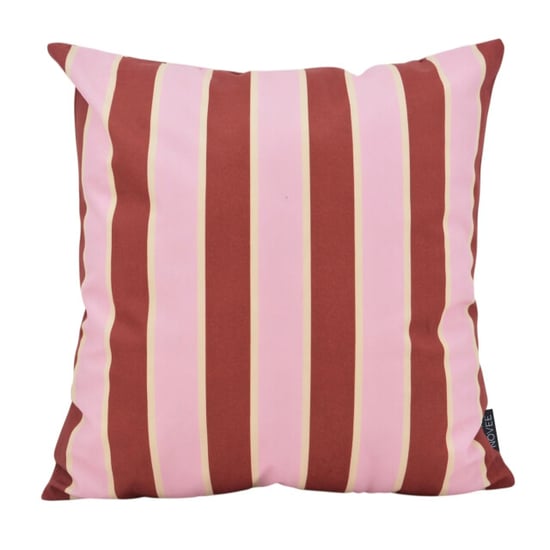 NOVÉE Sierkussen riviera stripe roze/rood | 45x45 cm | katoen/polyester - Image 1