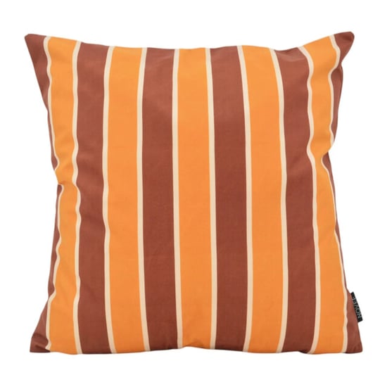 NOVÉE Sierkussen riviera stripe terra/roest | 45x45 cm | katoen/polyester - Image 1