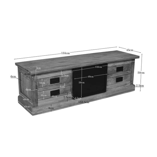 Starfurn tv meubel noa - 45x155x50 cm - Image 5