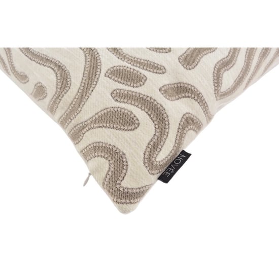 NOVÉE Chenille flow crème kussenhoes | | velvet/polyester - Image 2