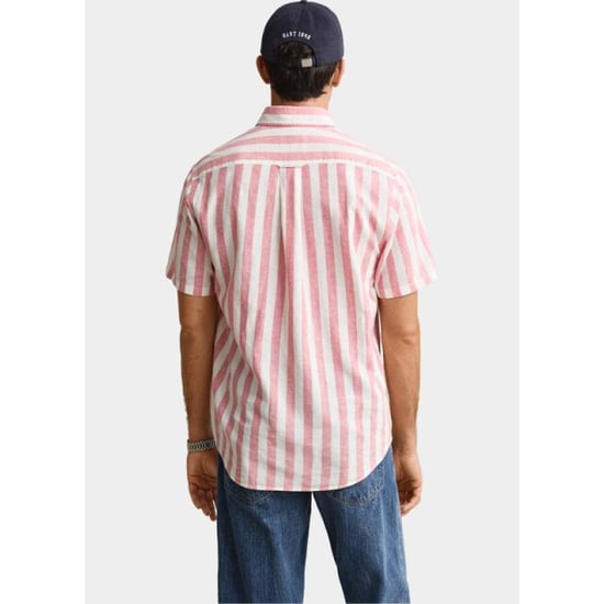Gant Overhemd korte mouw heren gestreept overoverhemd met ko 3260020/622 - Image 3