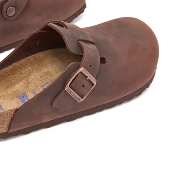 Birkenstock Boston nu oiled soft footbed smal habana unisex instapper - Image 3