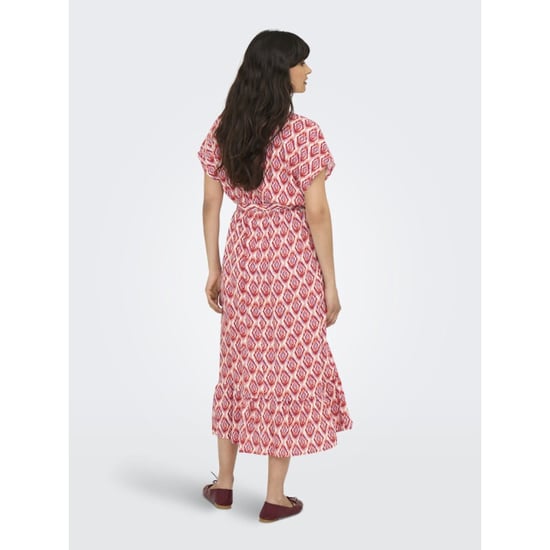 Only onlzilla adele life ss long dress w 15357778 equestrian red - Image 4