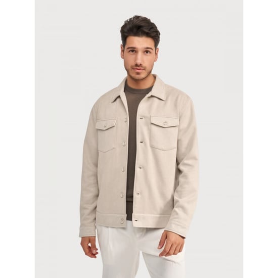 Blue Industry Milano jacket stone overshirt - Image 1
