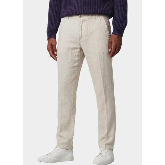 Bos Bright Blue Linnen broek beach pant 5507.426/607 - Image 1