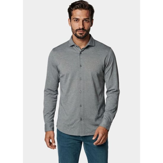 Innocente Overhemd heren van jersey met cutaway boord 3505/indigo - Image 2