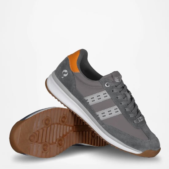 Q1905 Sneaker boston pro antraciet/ grijs/ oranje - Image 3