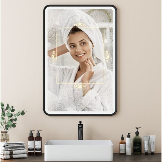 4goodz Badkamerspiegel 60x80 cm met led verlichting dimbaar horizontaal en - Image 2