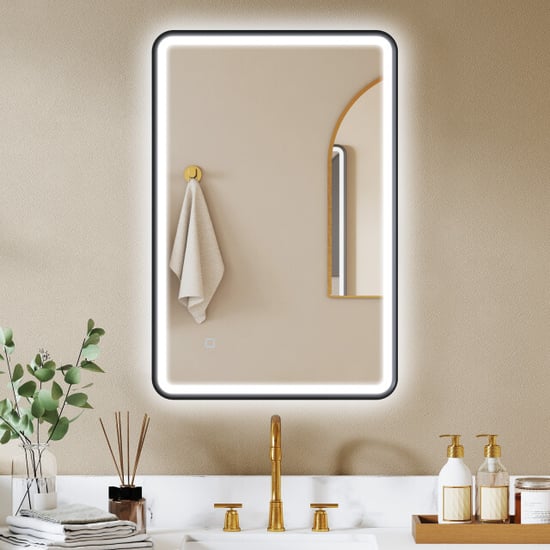 4goodz Badkamerspiegel 60x80 cm met led verlichting dimbaar horizontaal en - Image 3