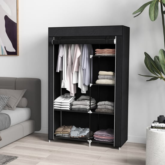 4goodz Stoffen kledingkast opvouwbaar 103x43x162,5 cm - - Image 4