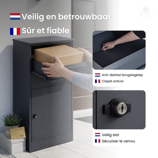 4gardenz Grote pakketbrievenbus met slot pakketbox - Image 3
