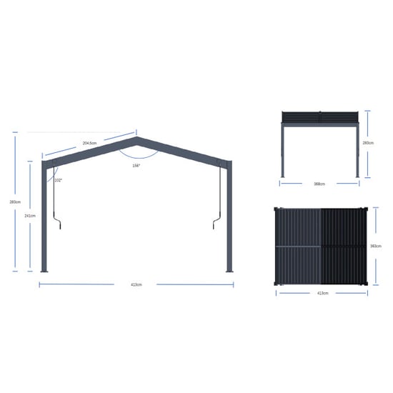 Paragon Outdoor Aluminium pergola lamellendak 3x4 meter - Image 4