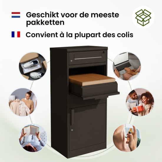4gardenz Pakketbrievenbus met apart postvak anti-diefstal staande pakketbox - Image 5