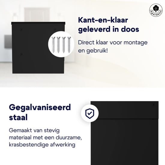4gardenz ® brievenbus hangend brievenbus staal veilig slot - - Image 6