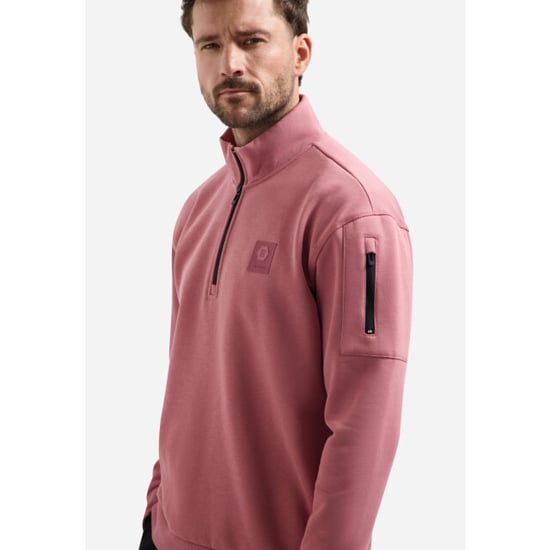 No Excess Sweater half zip old pink - Image 3