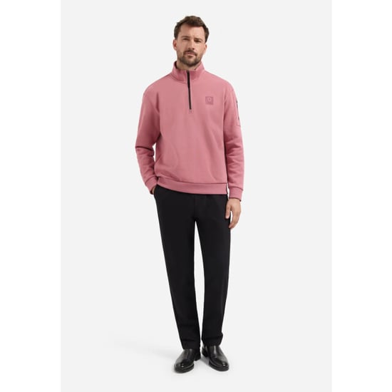 No Excess Sweater half zip old pink - Image 6