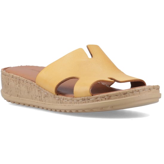 Hush Puppies Eloise Leather Women's Mustard Sandals - Image 1