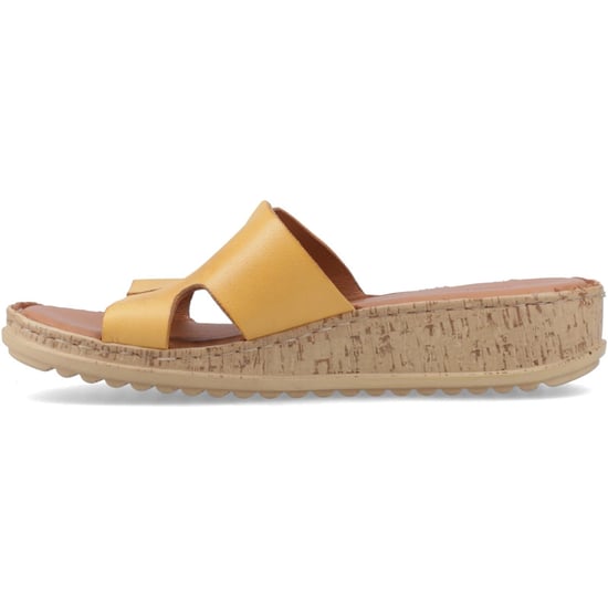 Hush Puppies Eloise Leren Dames Mosterd Sandalen - Image 4