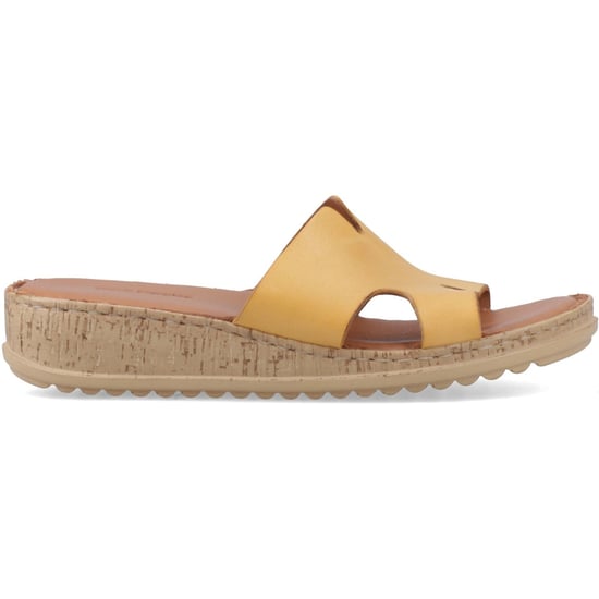 Hush Puppies Eloise Leren Dames Mosterd Sandalen - Image 5