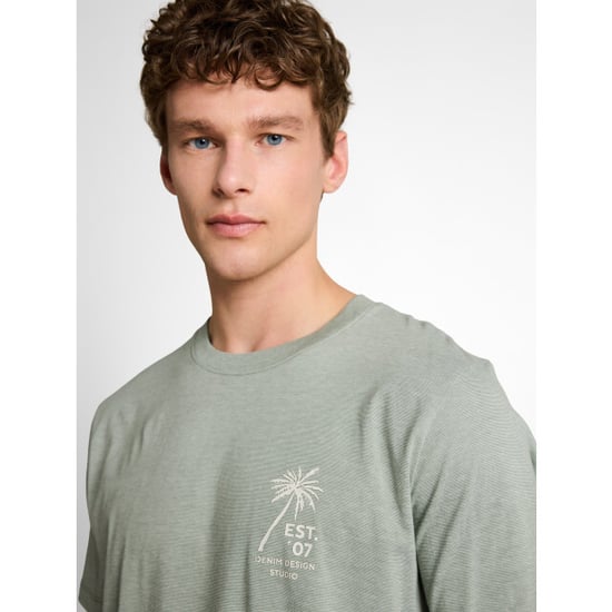 Tom Tailor Fine stripe printed t-shirt - Image 3