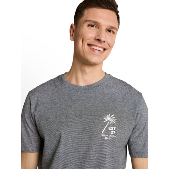 Tom Tailor Fine stripe printed t-shirt - Image 3
