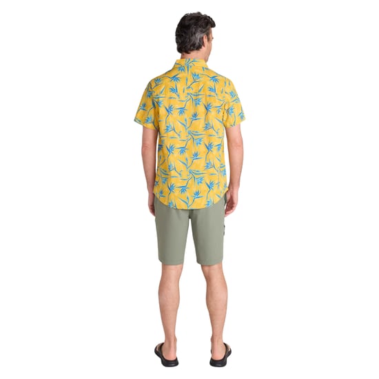 Mountain Warehouse Heren Tropische Boomtak Korte Mouwen Shirt (Mosterd) - Image 4