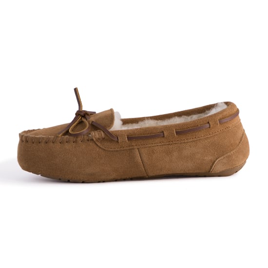 Aus Wooli Australia Womens Stylish Sheepskin Lace Moccasin - Tan - Image 4