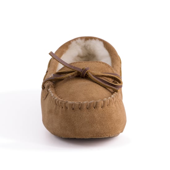 Aus Wooli Australia Womens Stylish Sheepskin Lace Moccasin - Tan - Image 5