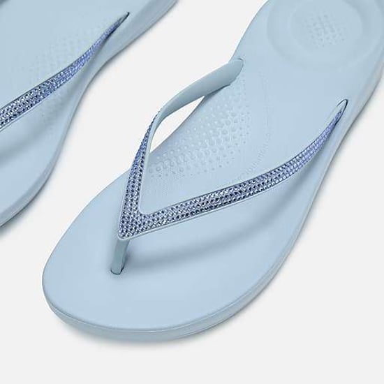 FitFlop Iqushion Sparkle Dames Flip Flops in Bewolkt Blauw - Image 3