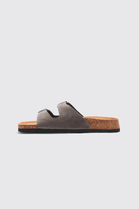 Faux Suede Buckle Sandal - Image 2