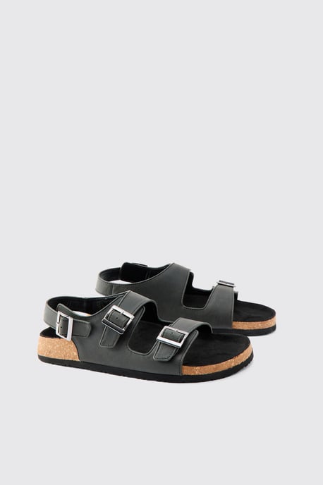 Double Strap Buckle Sandal - Image 1